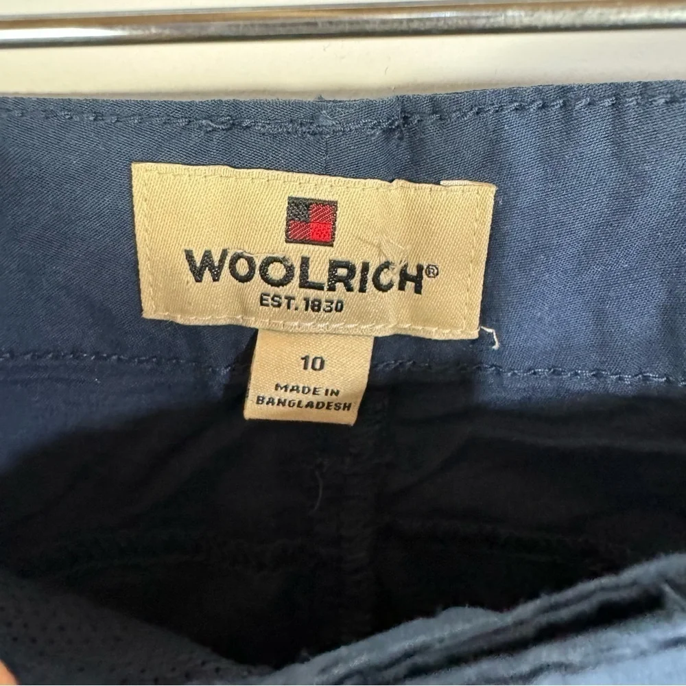 Woolrich Navy Blue Hiking Capri Cropped Athletic Pants Outdoor